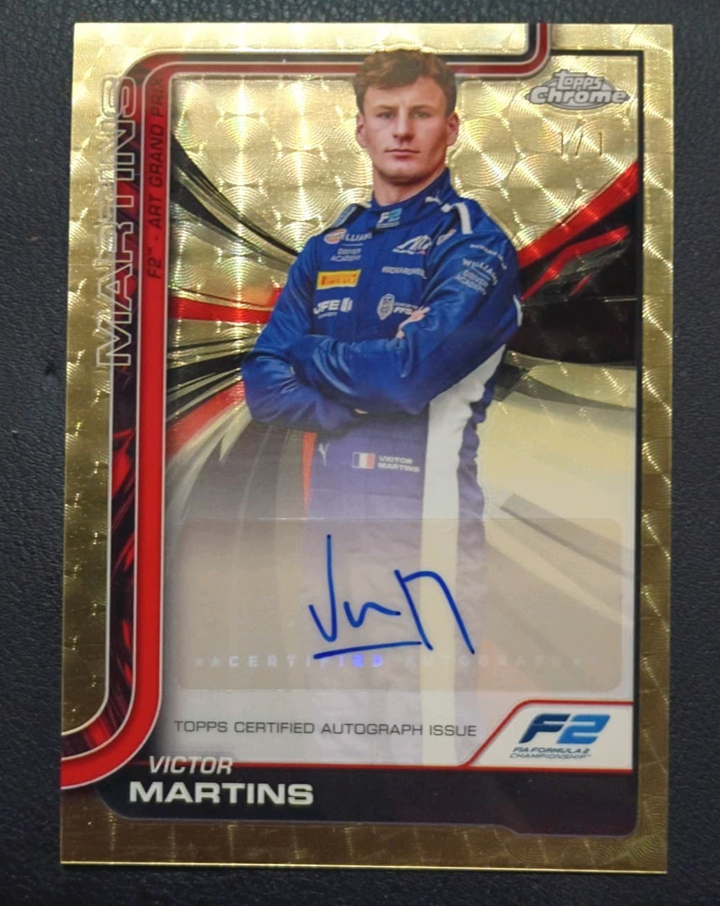 2025 Topps Chrome F1 Victor Martins Autograph Auto Superfractor 1/1 #CAC-MART