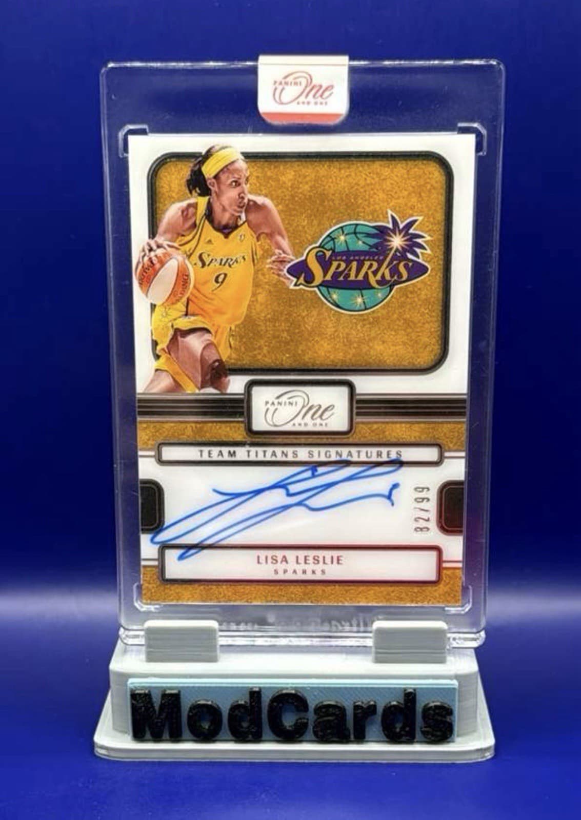 2025 Panini WNBA One & One Basketball - Lisa Leslie - Team Titans Signatures /99