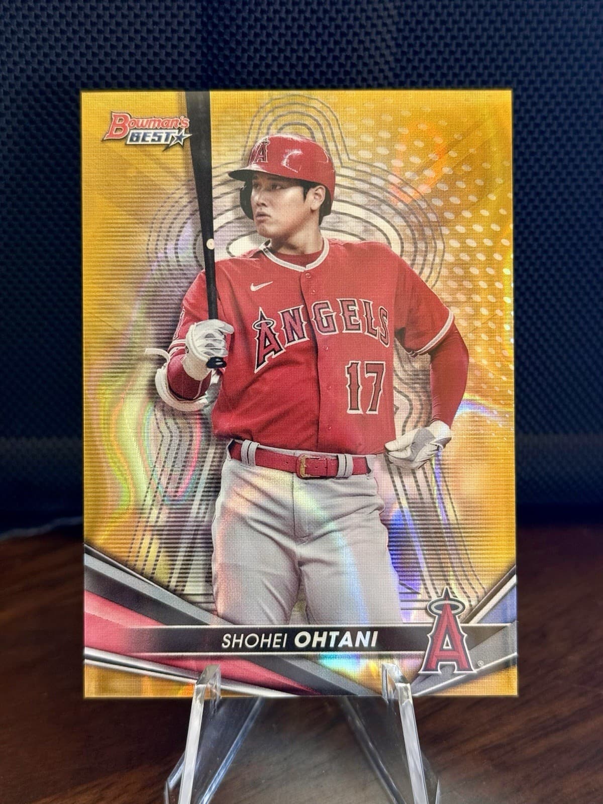 2022 Bowman's Best - Shohei Ohtani #25 Gold Lava Refractor /75