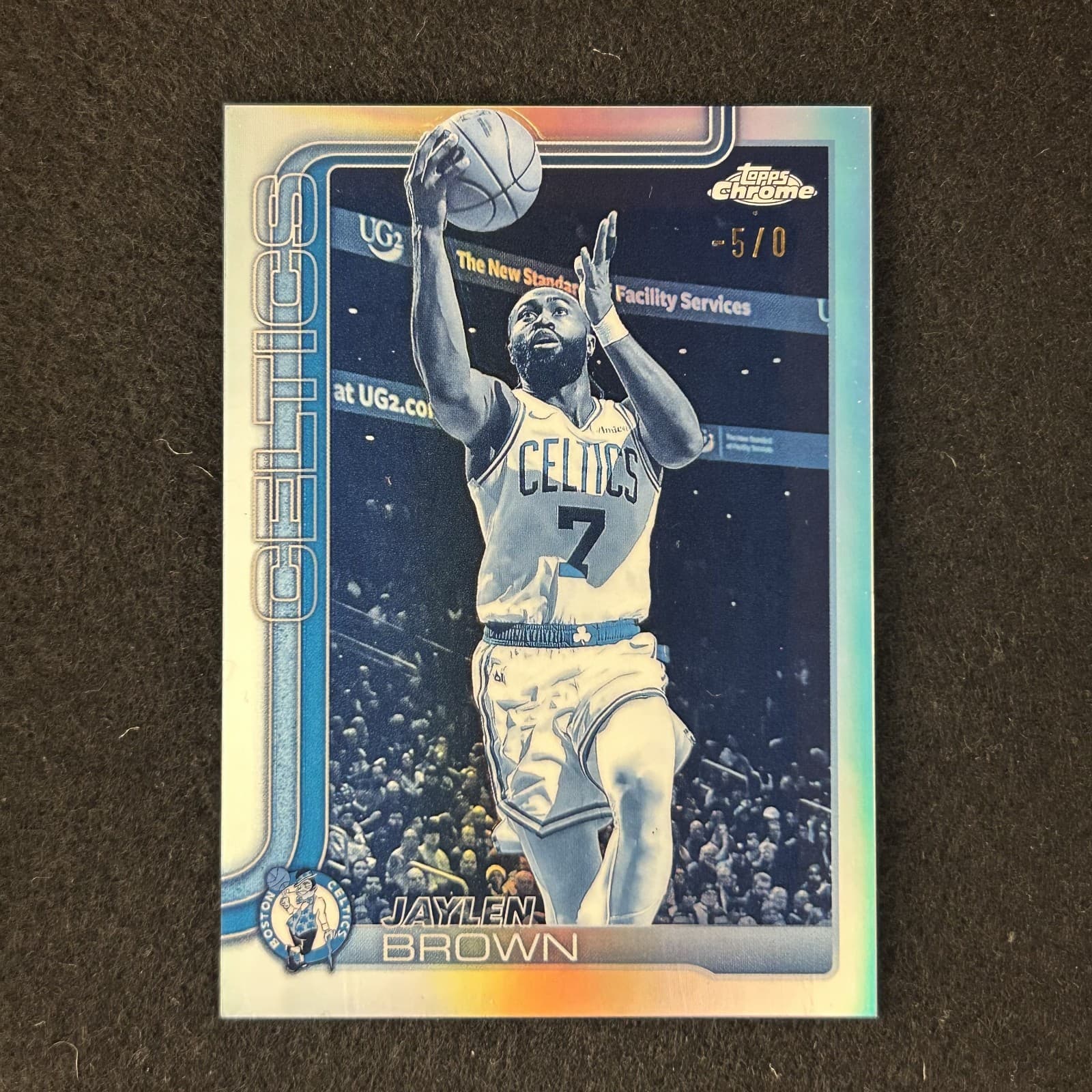 2025-26 Topps Chrome Jaylen Brown #51 Frozenfractor -5/0 Celtics