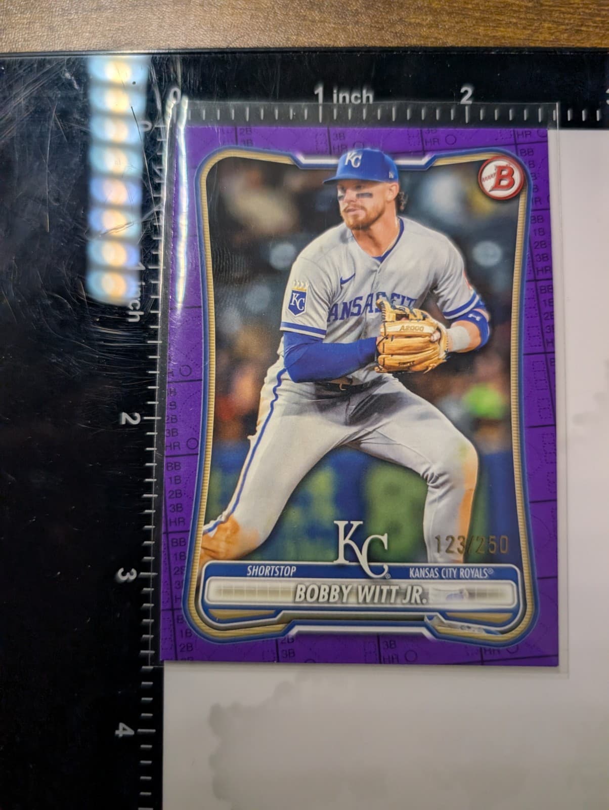 Bobby Witt Jr. 2026 Topps Bowman Baseball #25 Purple Parallel /250 Royals