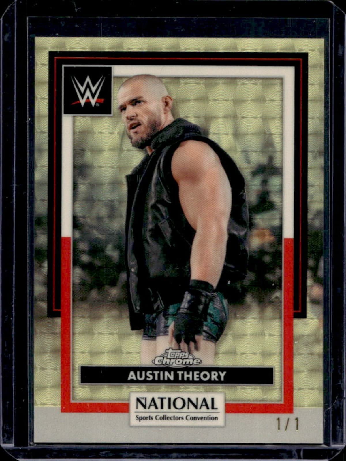 2026 Topps Chrome National NSCC Austin Theory WWE SuperFractor #1/1