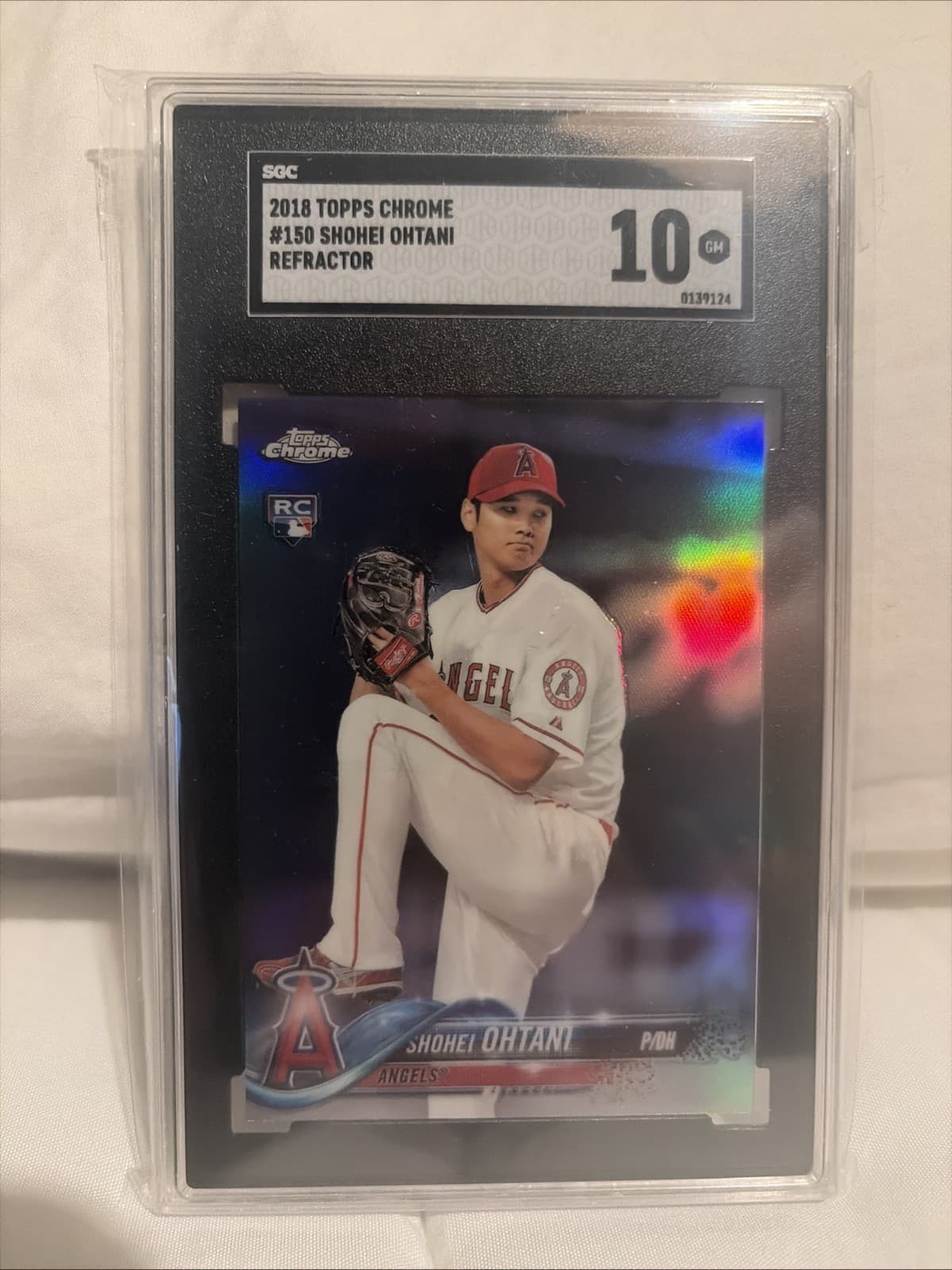 2018 Topps Chrome #150 Shohei Ohtani Rookie REFRACTOR SGC 10 RC