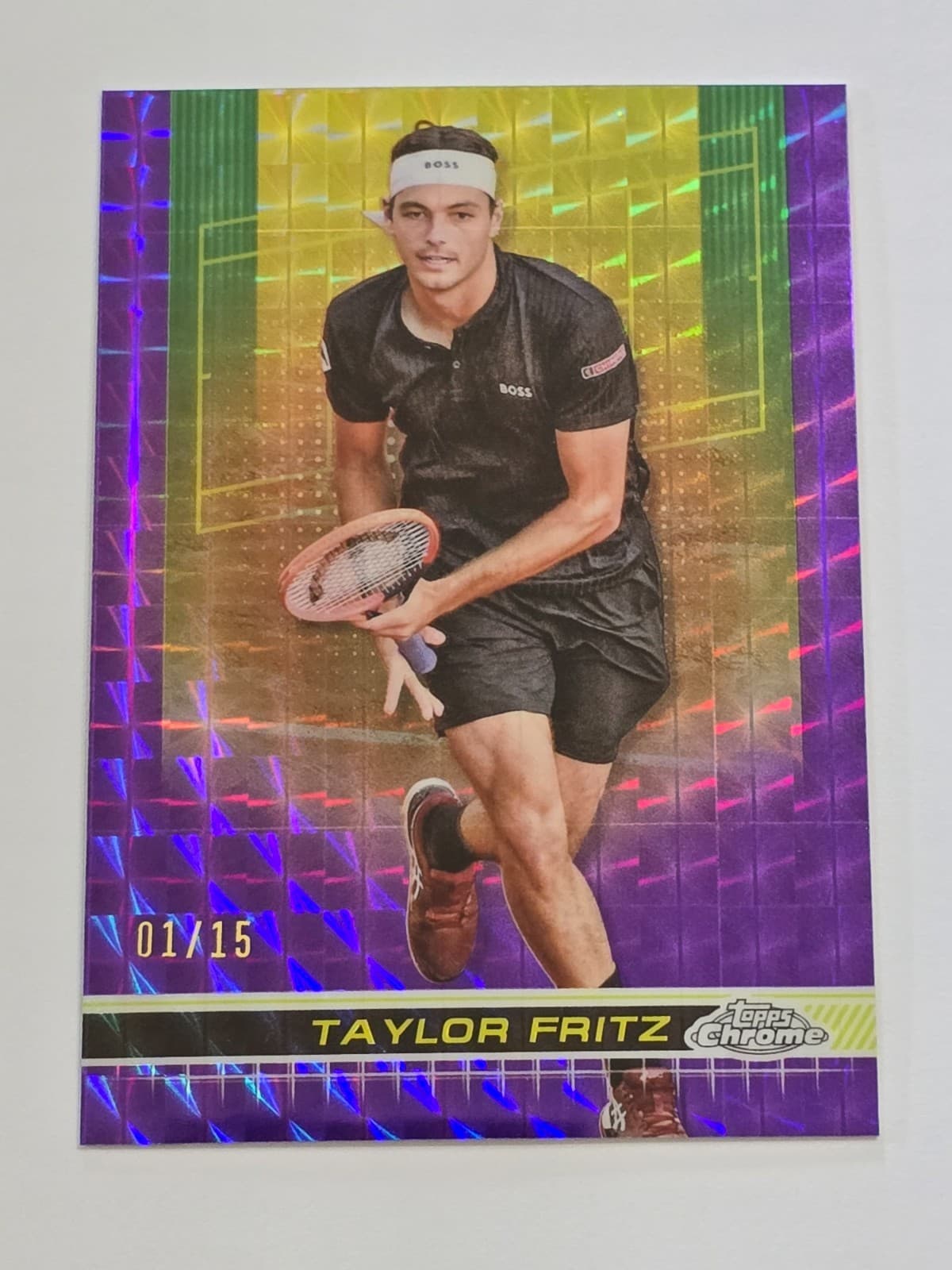 Taylor Fritz 2024 Topps Chrome Tennis Sapphire Edition Purple Sapphire 1/15