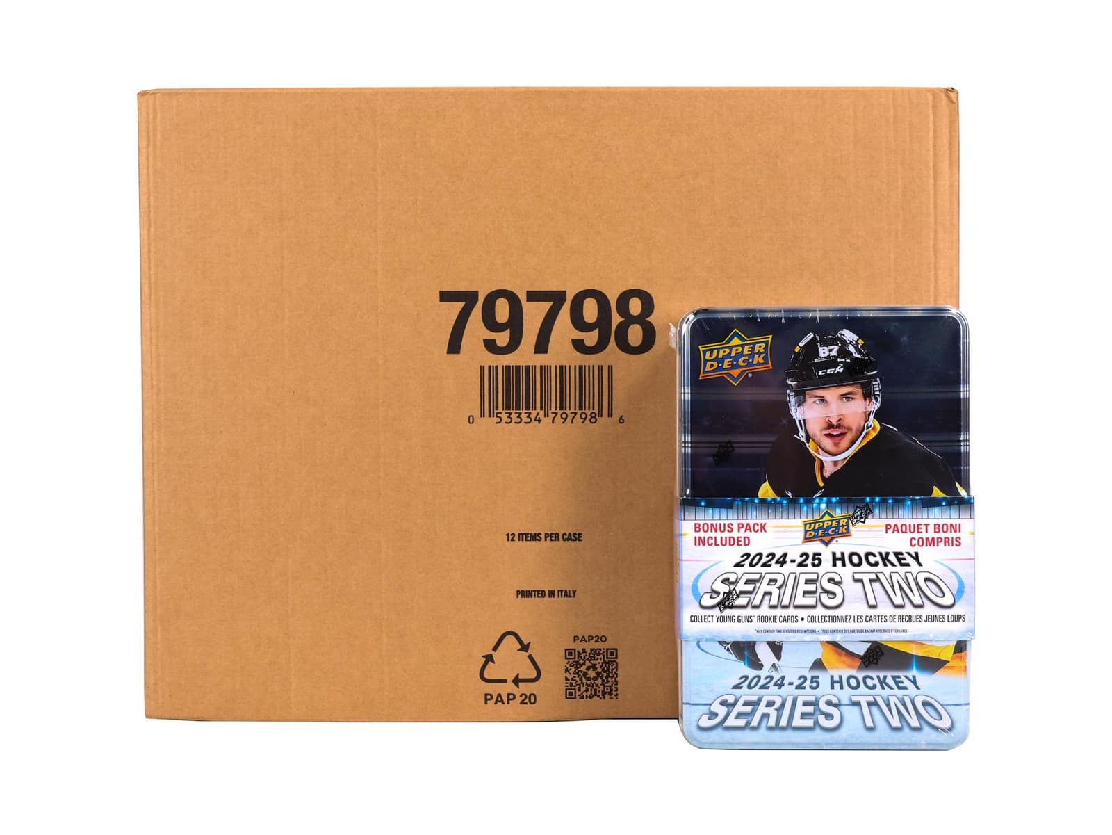 2024/25 Upper Deck Series 2 Hockey Tin Case (12 Ct.)