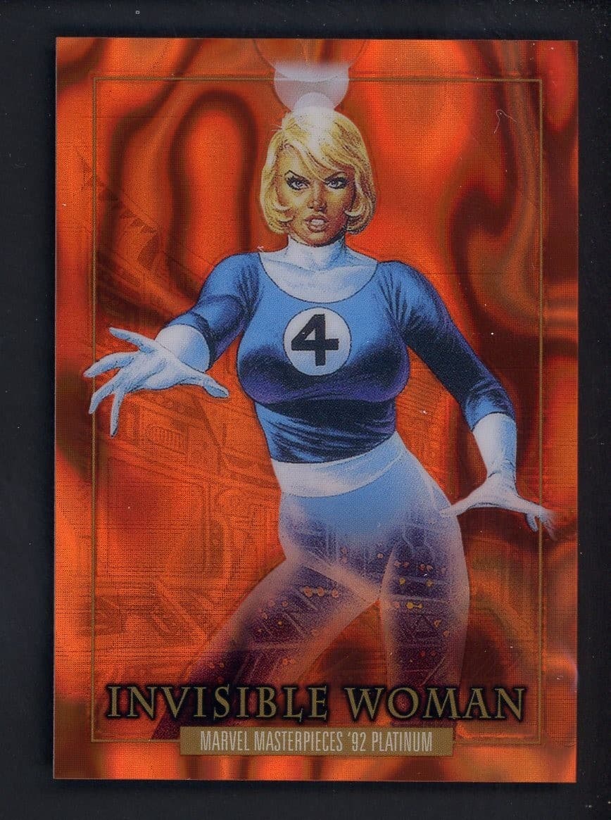 2024 Marvel Masterpieces 92 Platinum Orange Lava #39 Invisible Woman 23/25