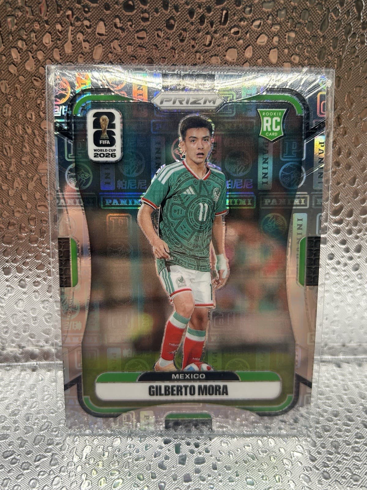 2026 Panini Prizm FIFA World Cup Panini Logo Prizm /61 Gilberto Mora RC Mexico