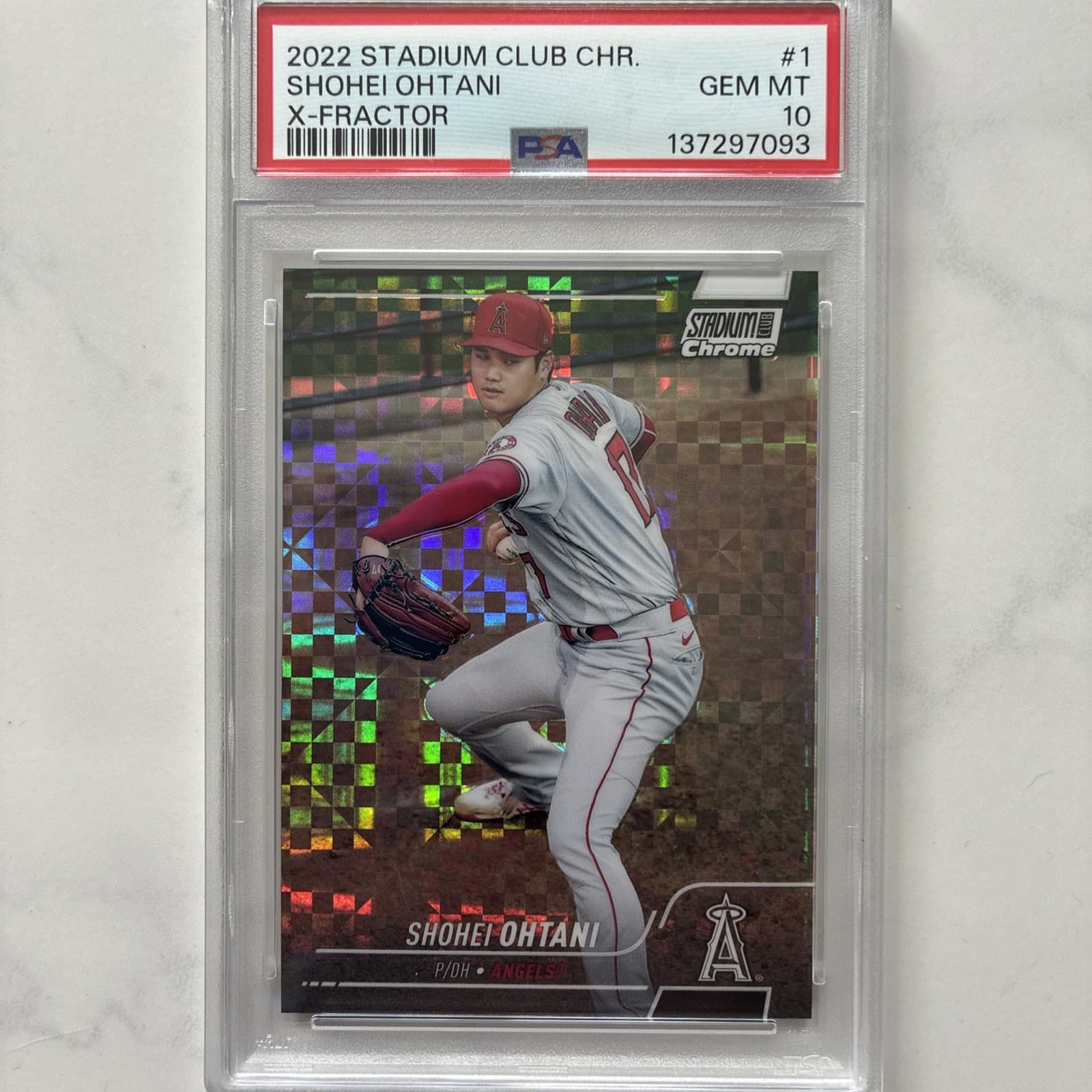 2022 Topps Stadium Club Chrome - Shohei Ohtani #1 X-Fractor PSA 10