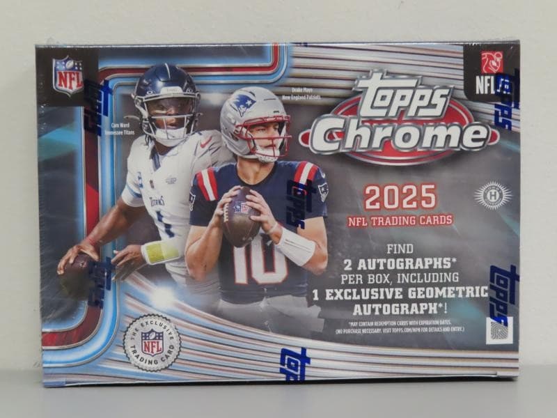 2025 Topps Chrome NFL Football Factory Sealed Breaker's Delight Hobby Box