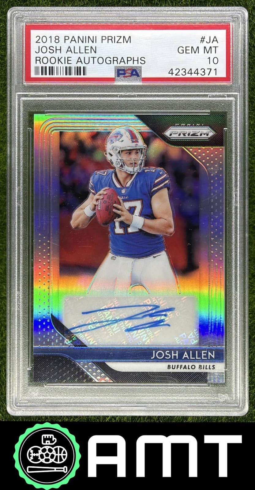 Josh Allen PSA 10 2018 Panini Prizm Silver Rookie Auto Buffalo Bills #RA-JA 4371