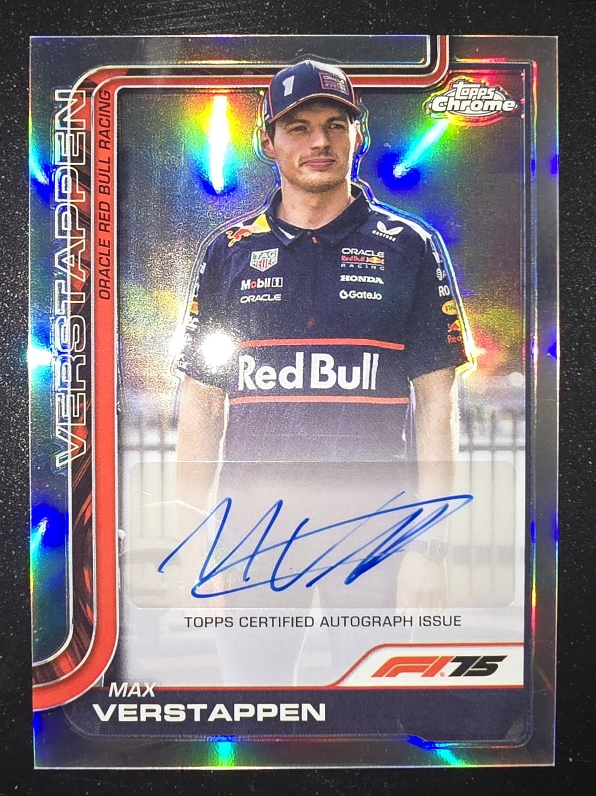 2025 Topps Chrome Formula 1 F1 Max Verstappen Auto Refractor Silver #CAC-VER