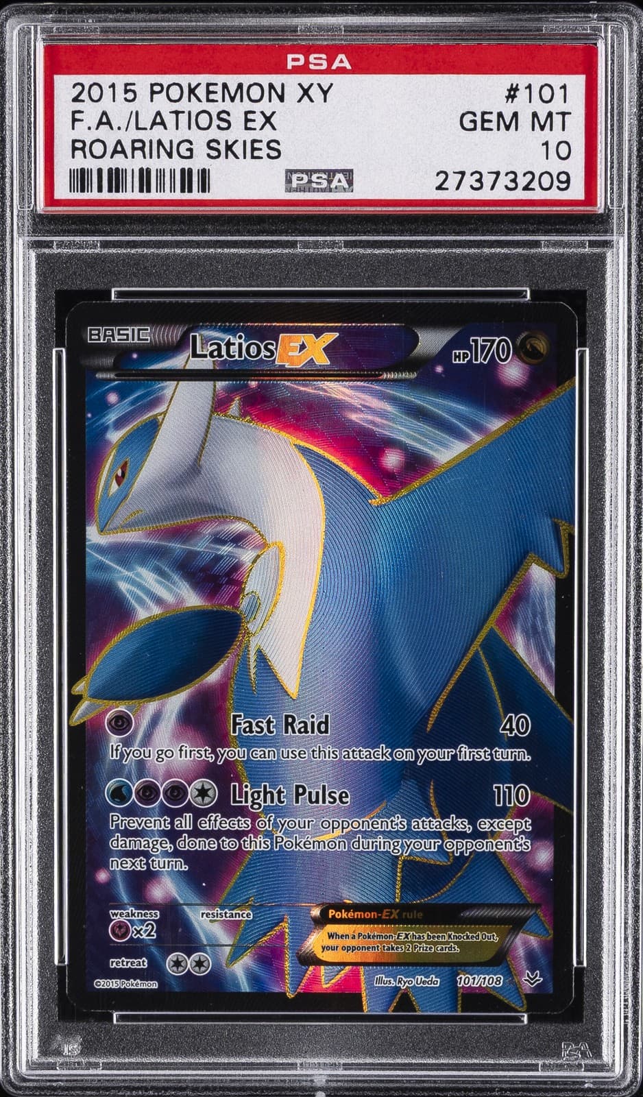 Pokemon Latios EX Roaring Skies 101/108 PSA 10