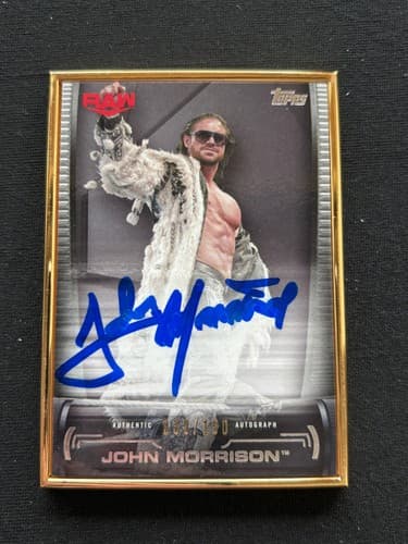 John Morrison 2017 Topps Undisputed Framed Auto Autograph WWE Wrestling 39/150