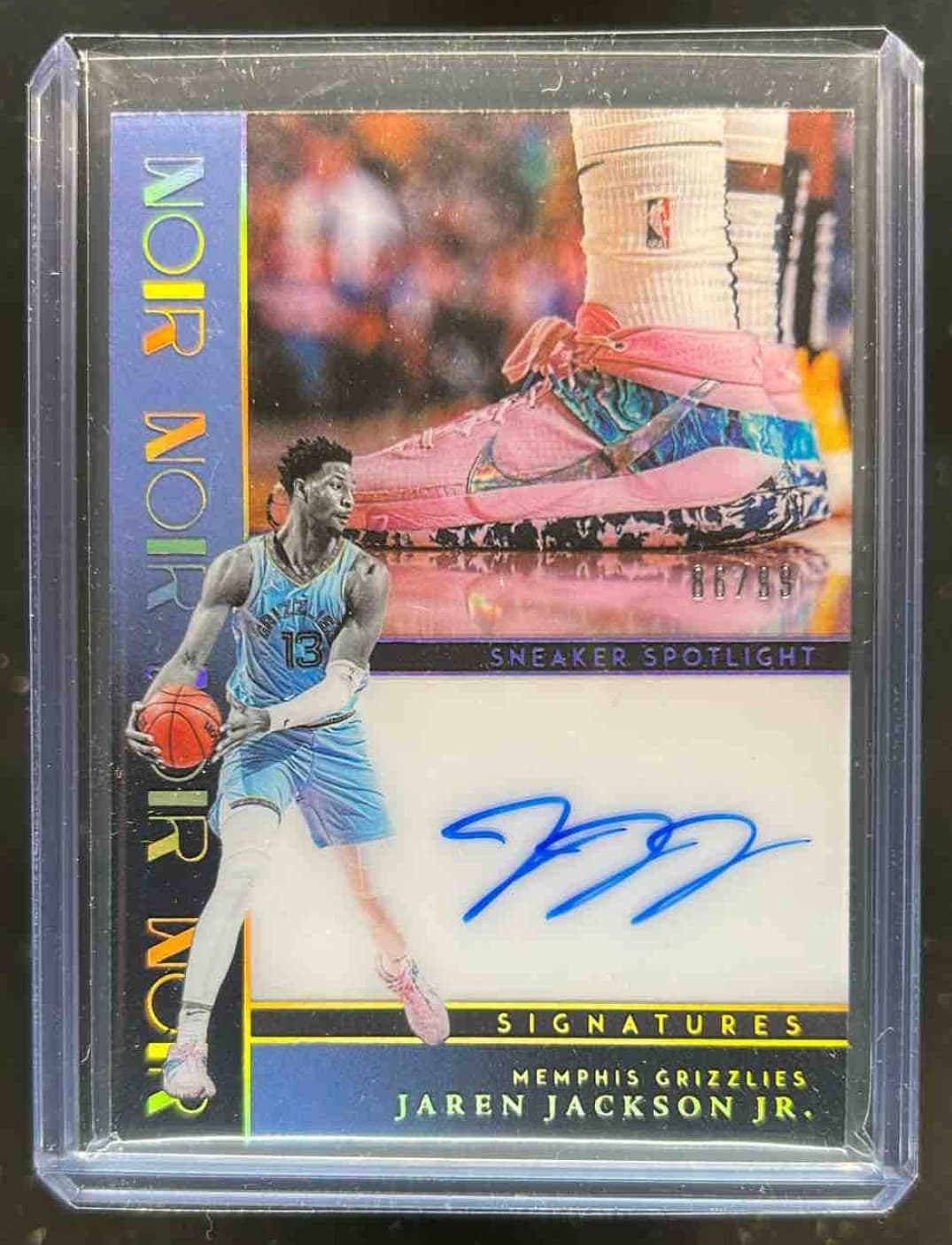2023-24 Noir Jaren Jackson Jr. Sneaker Spotlight Signatures Auto #/99