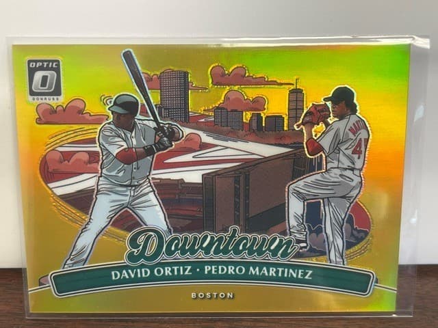 2026 Panini Donruss Optic DAVID ORTIZ PEDRO MARTINEZ Dual Downtown Gold 10/10
