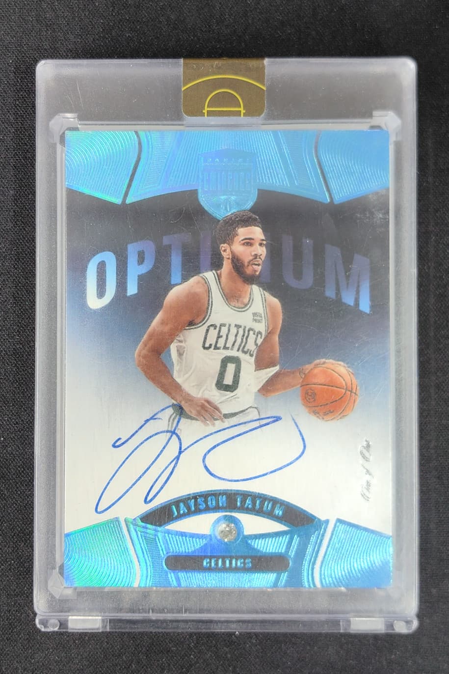 2021-22 Panini Eminence Jayson Tatum Optimum Diamond Auto Platinum 1/1