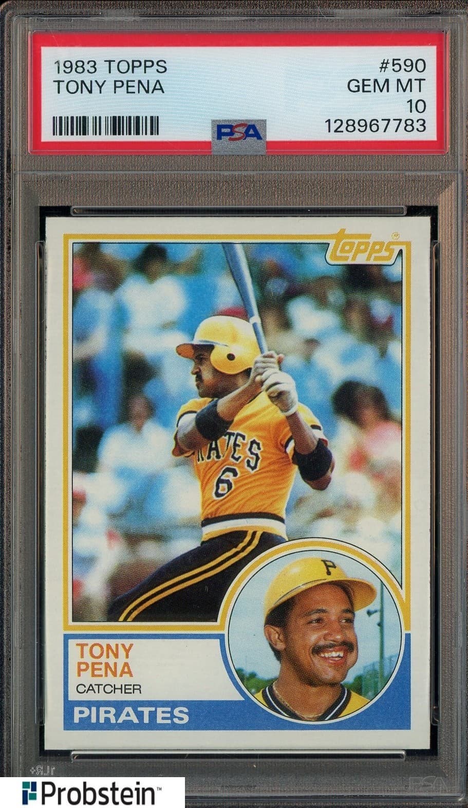 1983 Topps #590 Tony Pena Pittsburgh Pirates PSA 10 GEM MINT