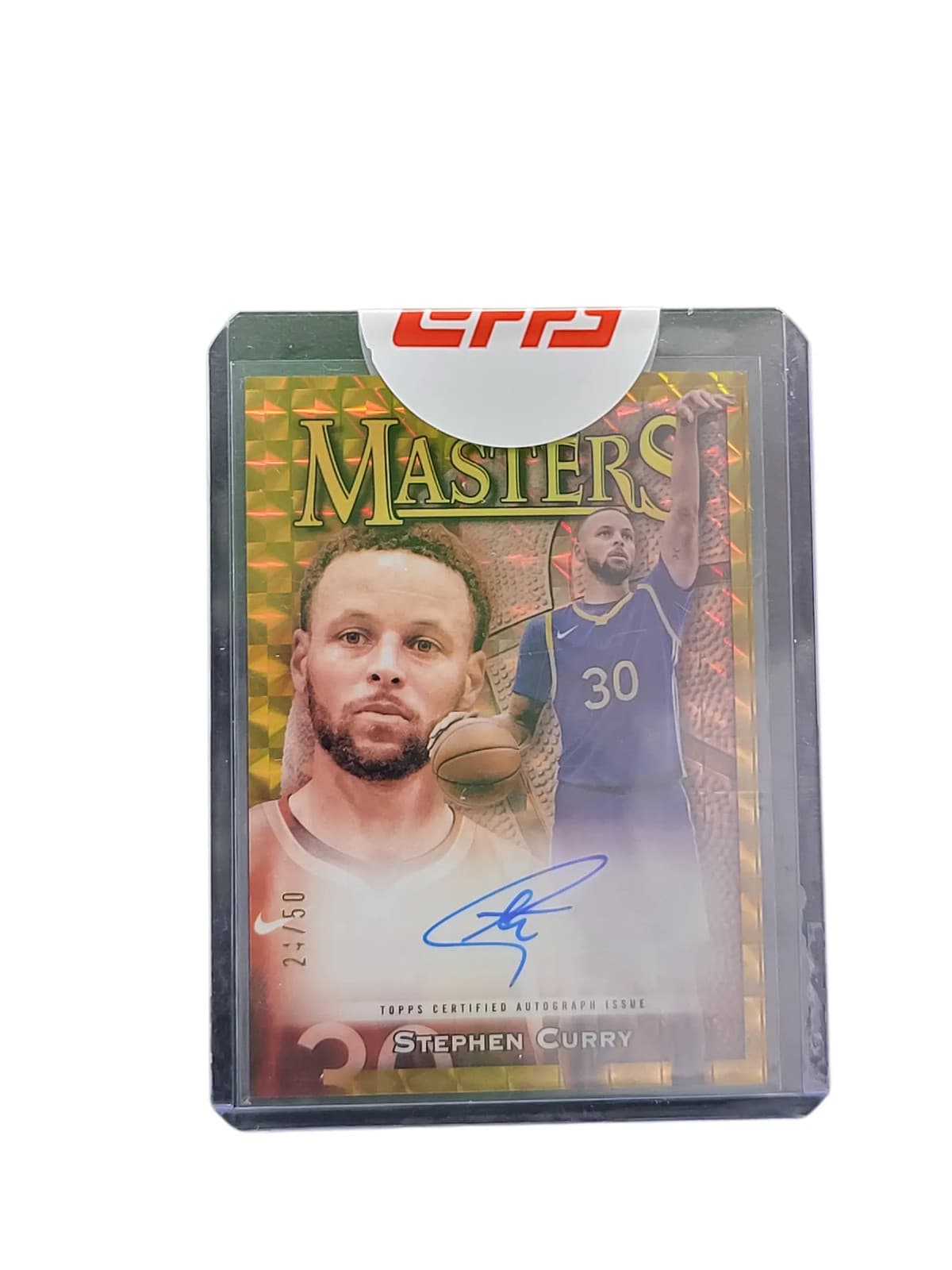 2024 Topps Finest Basketball Masters Stephen Curry #MA-SC Gold Refractor 24/50