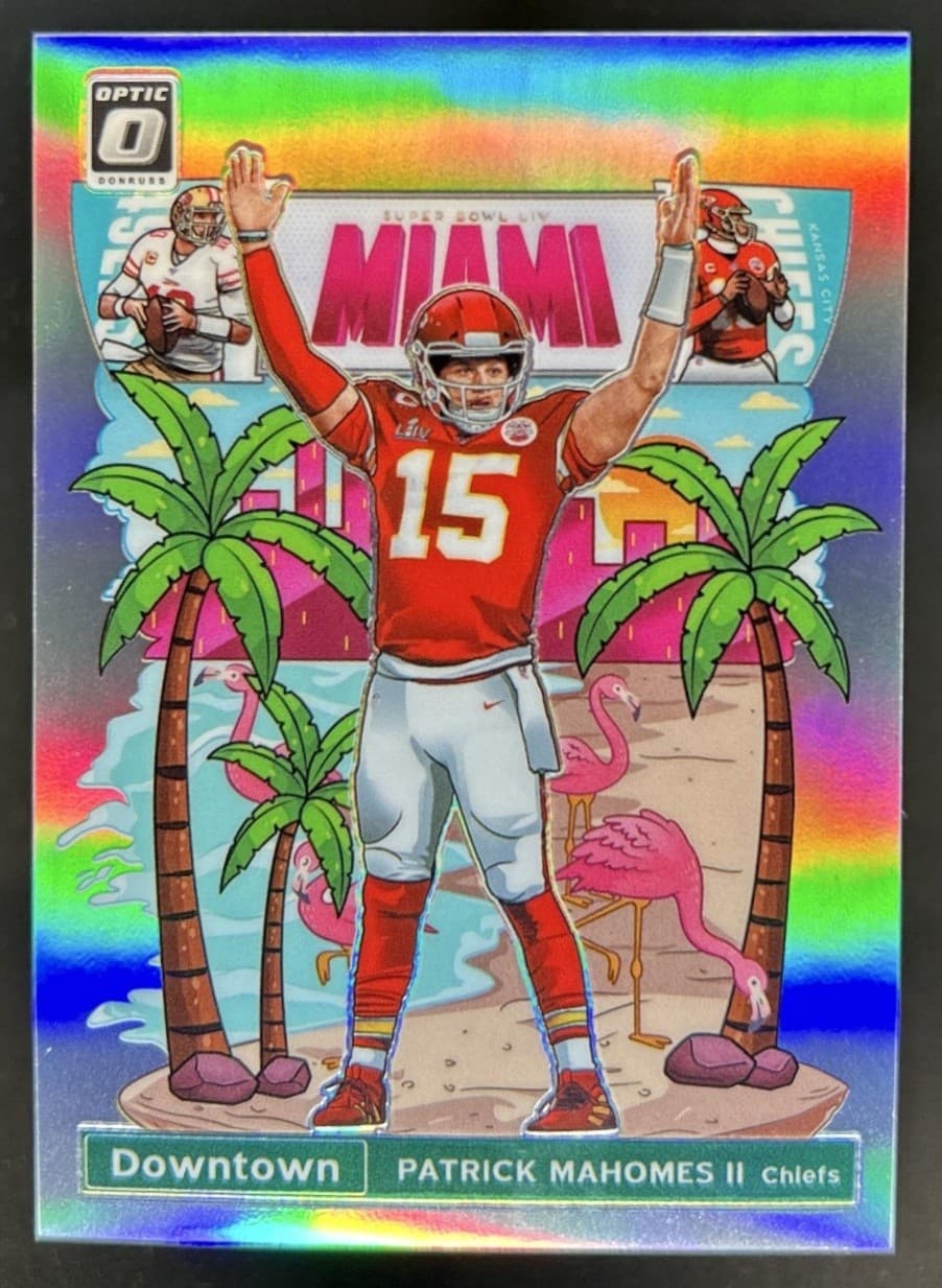 2020 Panini Donruss Optic Patrick Mahomes II Downtown SSP #DT-29 Chiefs
