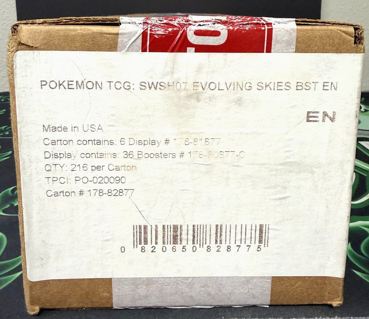 2021 Pokemon SWSH Evolving Skies Booster Box Case - Factory Sealed