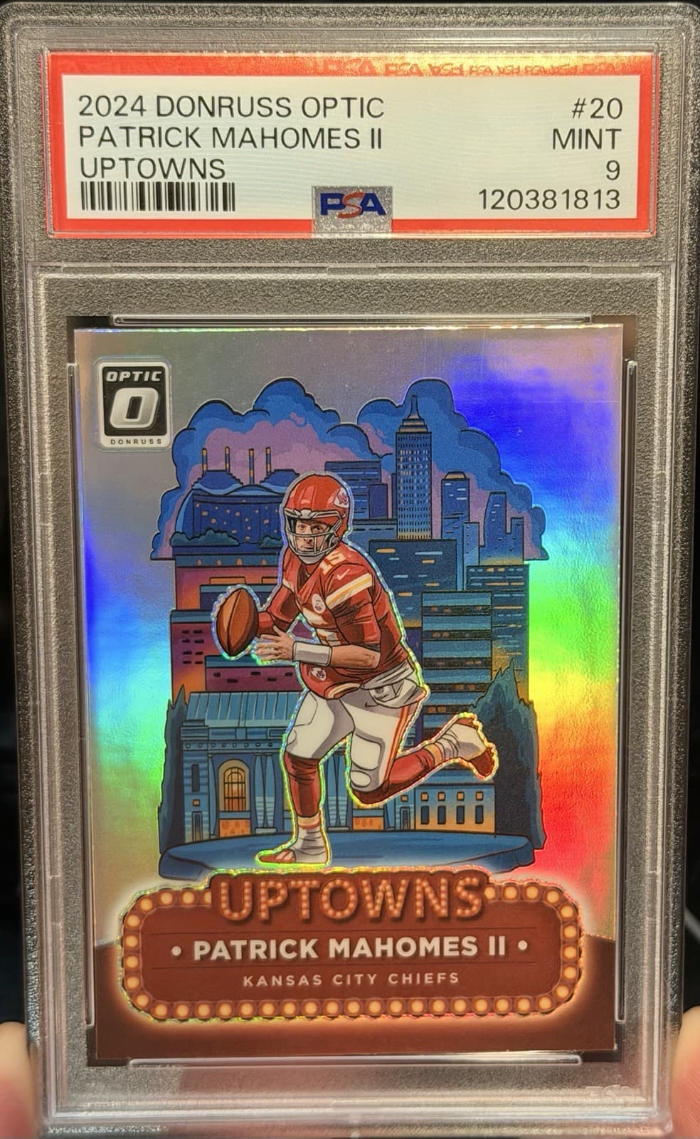 2024 Donruss Optic Patrick Mahomes Ii Uptowns Psa 9
