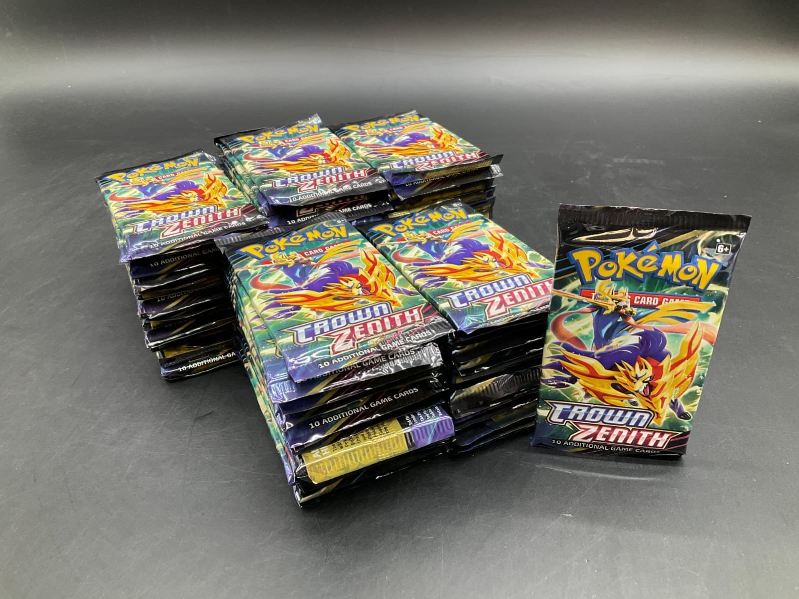 Lot of (100) Pokemon TCG Crown Zenith Booster Packs SEALED NEW