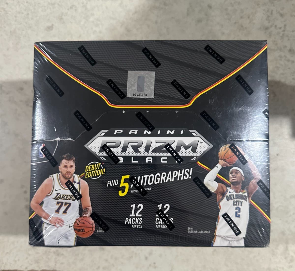 FACTORY SEALED PANINI PRIZM BLACK HOBBY BOX DEBUT EDITION