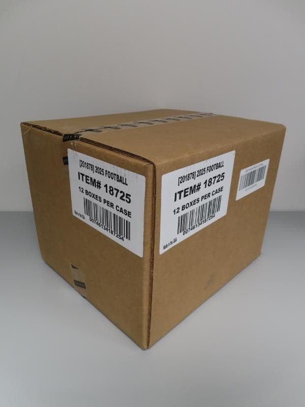 2025 Panini Prizm NFL Football Factory Sealed 12 Hobby Box Case