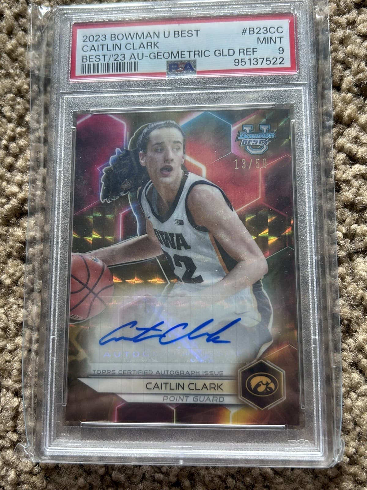 2023-24 Bowman University Best - Best of 2023 Autographs Caitlin Clark...