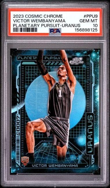 2023 Topps Cosmic Chrome Victor Wembanyama Uranus #PPU-9 PSA 10