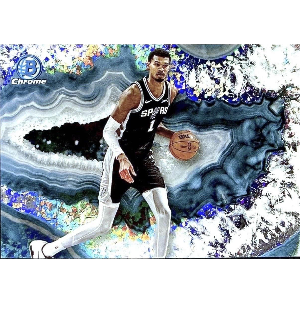 2025-26 Bowman Chrome Victor Wembanyama Crystalized SSP CNB-10 Spurs CASE HIT