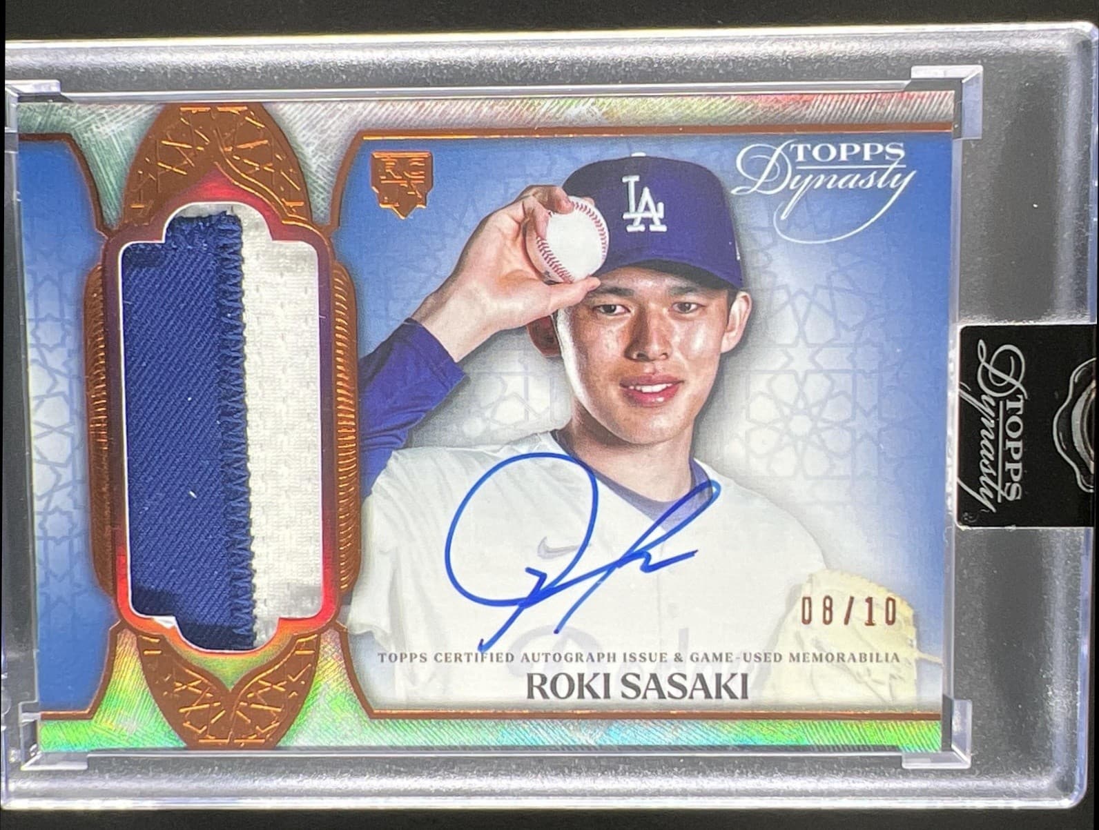 2025 Topps Dynasty Roki Sasaki Patch Auto Autograph Rookie RC #/10 Dodgers
