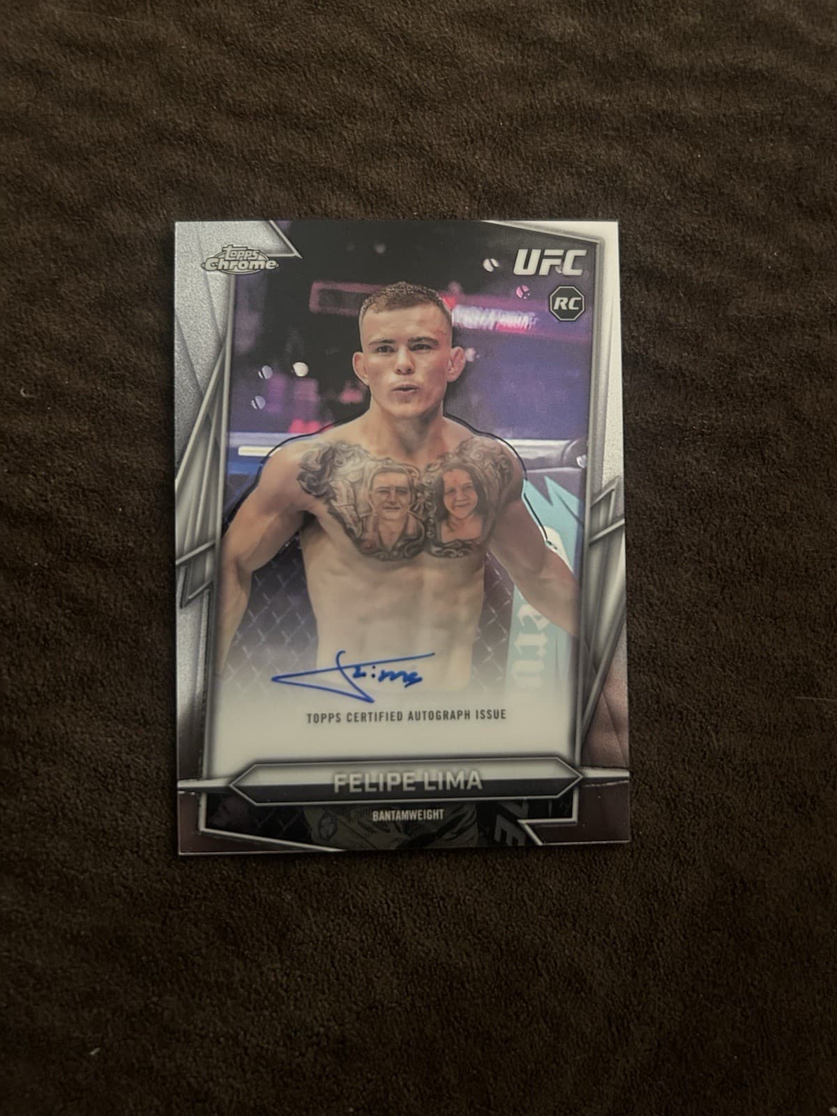 Topps UFC Felipe Lima Rookie Autograph Signed MMA Sports Trading Card