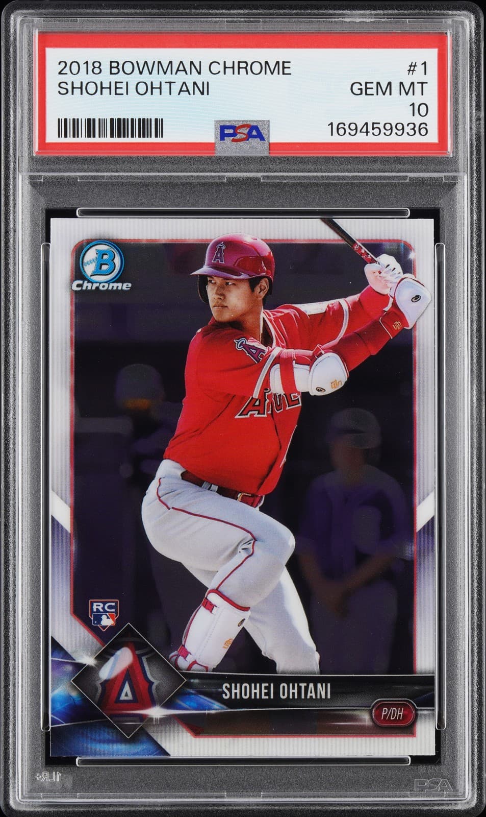 2018 Bowman Chrome #1 Shohei Ohtani Rookie Rc Psa 10