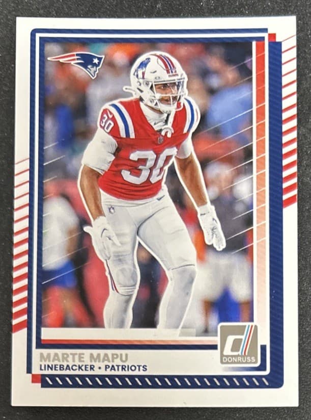 2025 Panini Donruss Marte Mapu Football Card #103 Patriots LB VG O/C