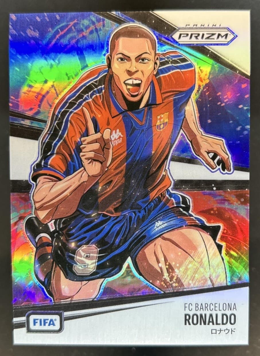 2025-26 Panini Prizm FIFA Ronaldo Manga SSP #11 Barcelona