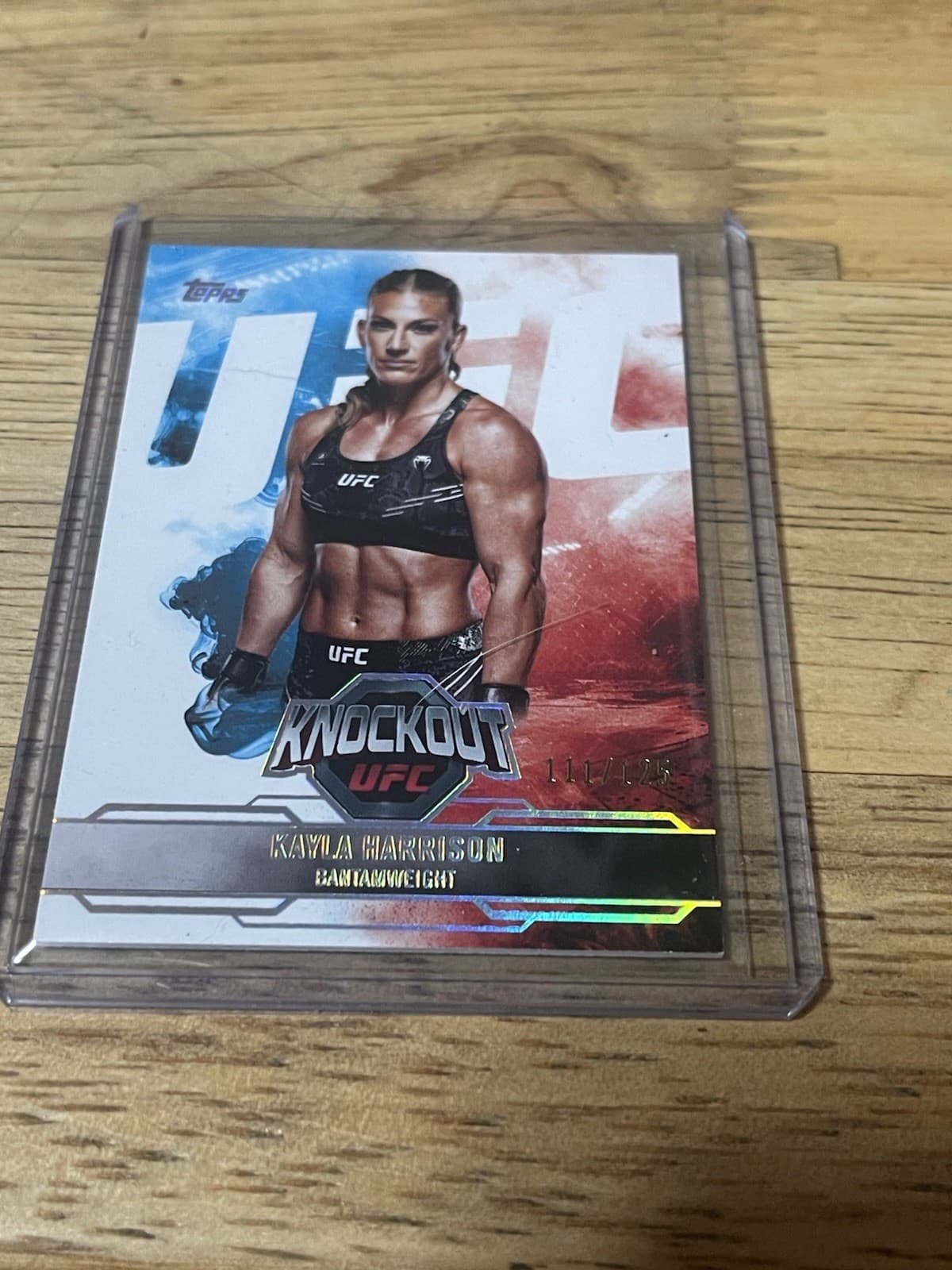 2025 Topps UFC Knockout Kayla Harrison #40 Serial Numbered MMA Judo 111/125