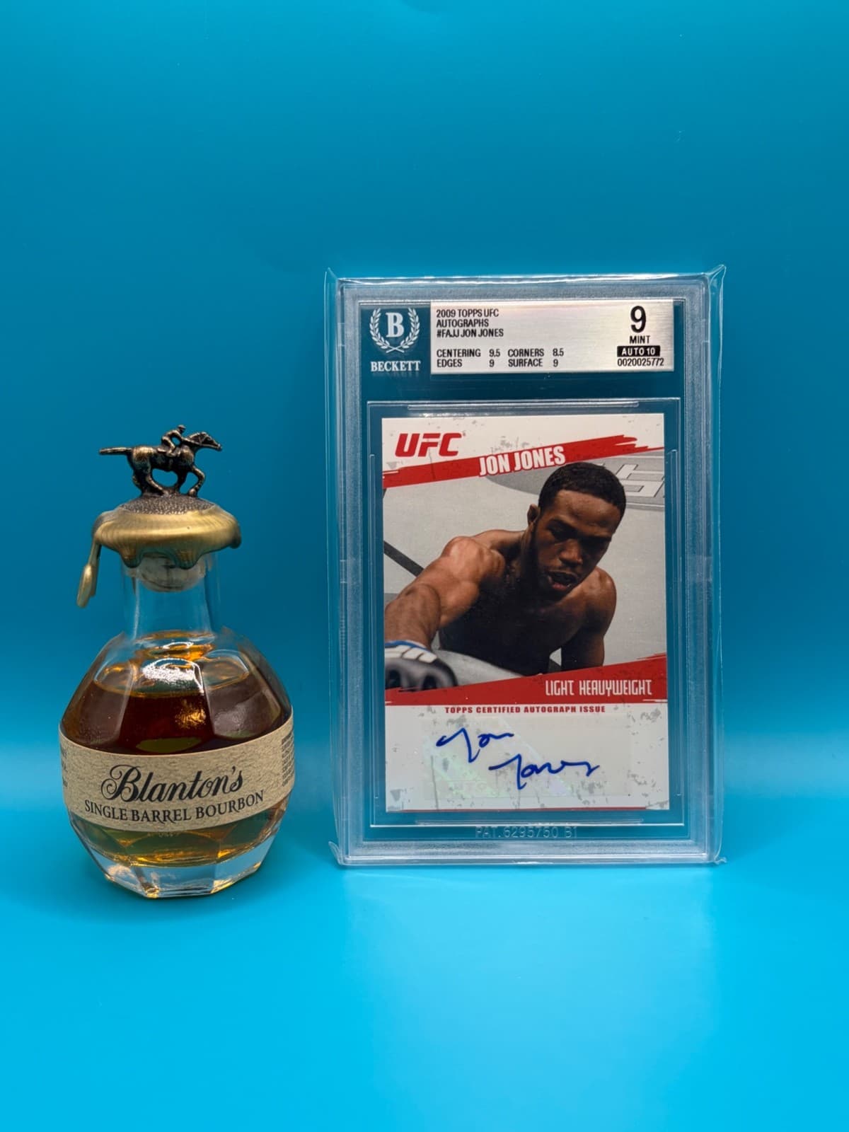 2009 Topps UFC 1st Auto Autograph Jon Jones BGS 9 GOAT 9.5 Sub RC Rookie