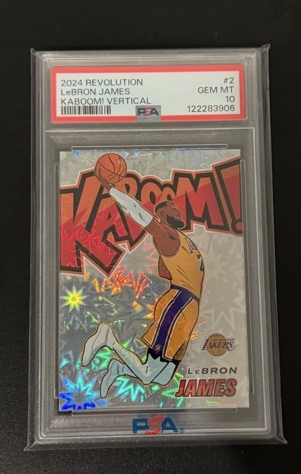 Panini 2024-25 Revolution Kaboom! Vertical LeBron James Lakers #2 PSA 10