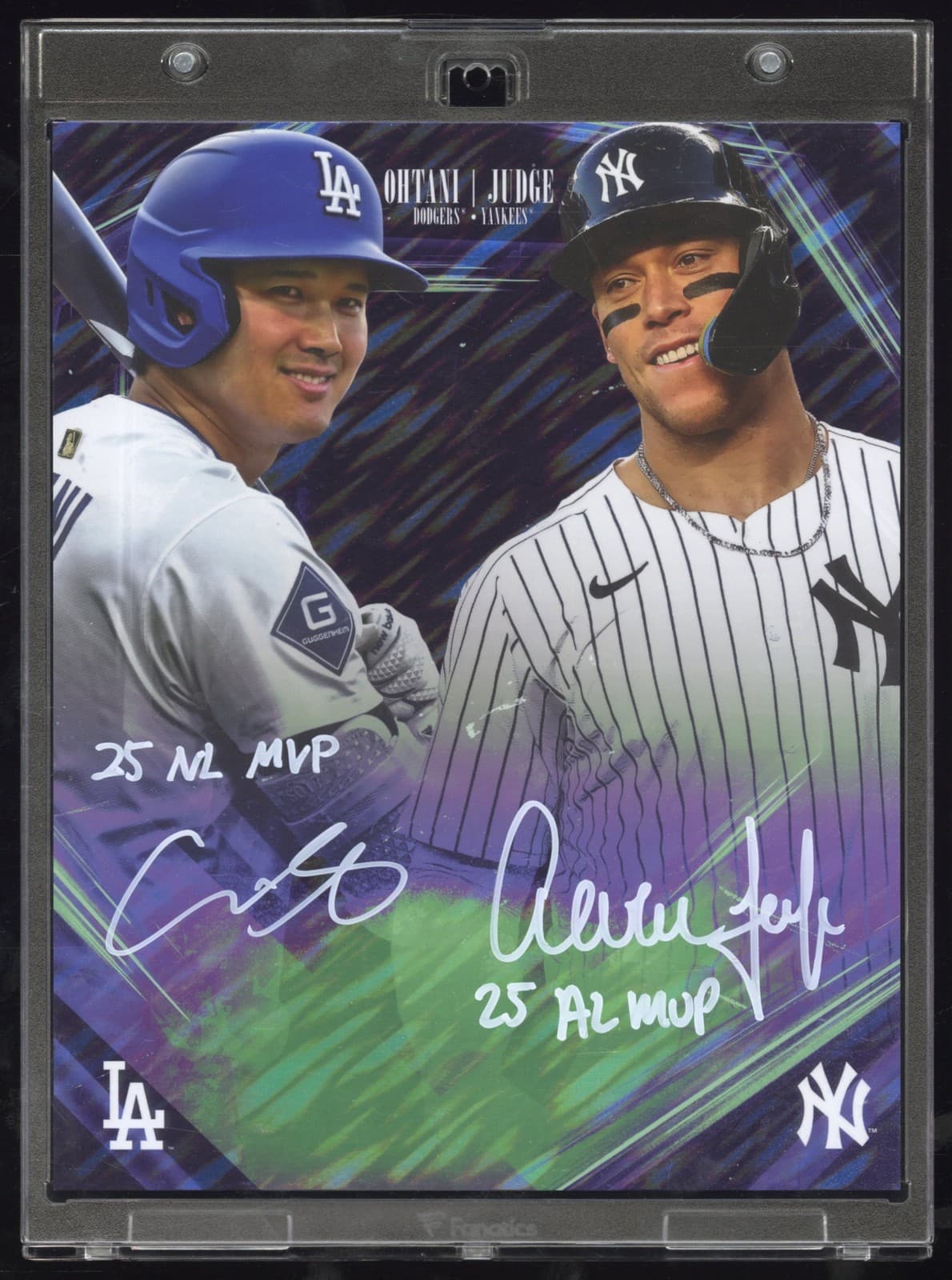 2026 Fanatics Emanate Shohei Ohtani Aaron Judge Dual Auto MVP Inscribed 1/1