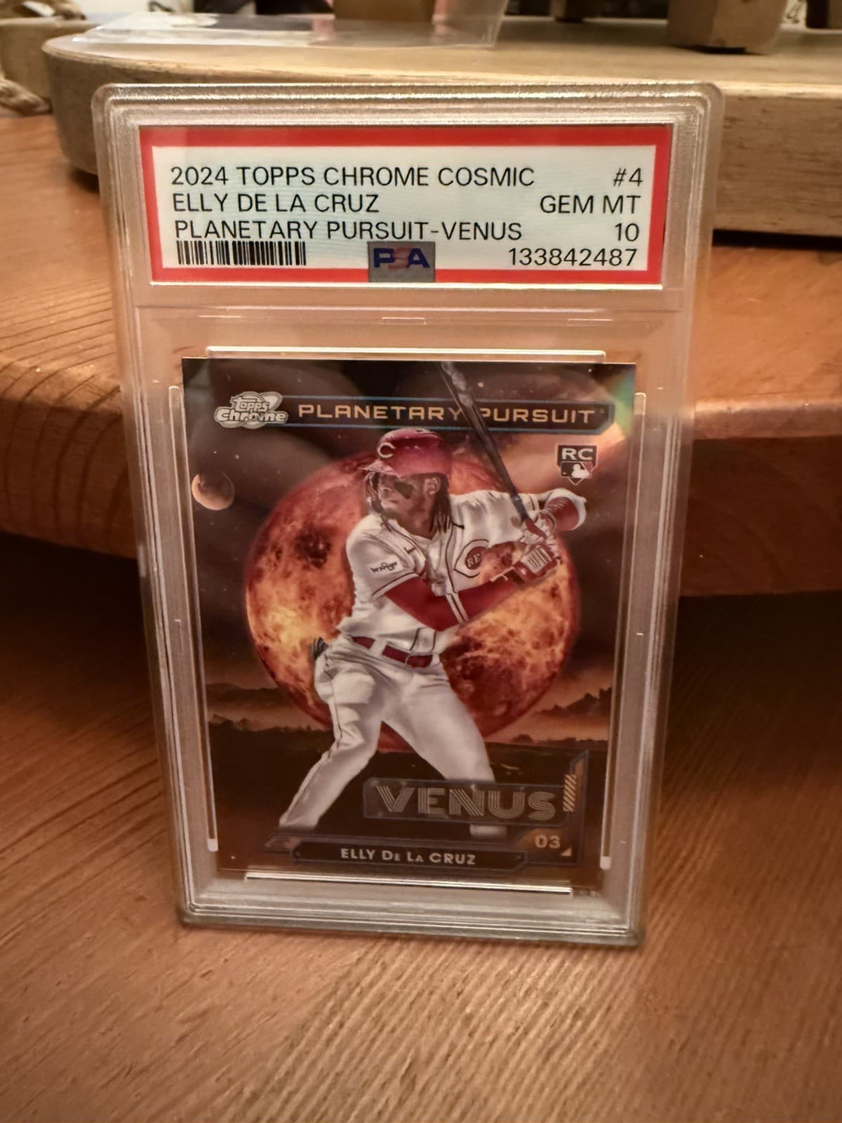 2024 Topps Chrome Cosmic ELLY DE LA CRUZ Planetary Pursuit VENUS PSA 10