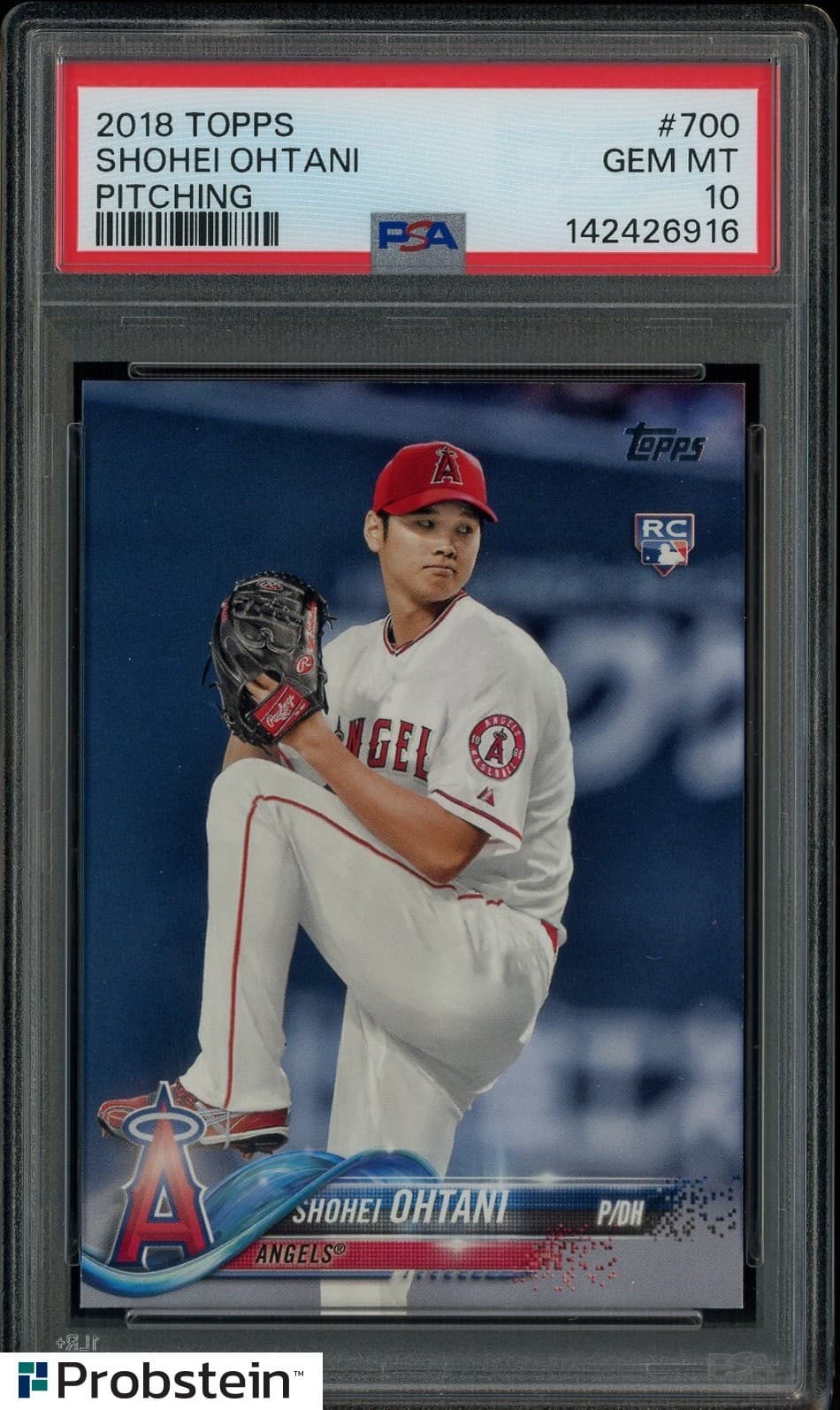 2018 Topps #700 Shohei Ohtani Pitching Angels RC Rookie PSA 10 GEM MINT