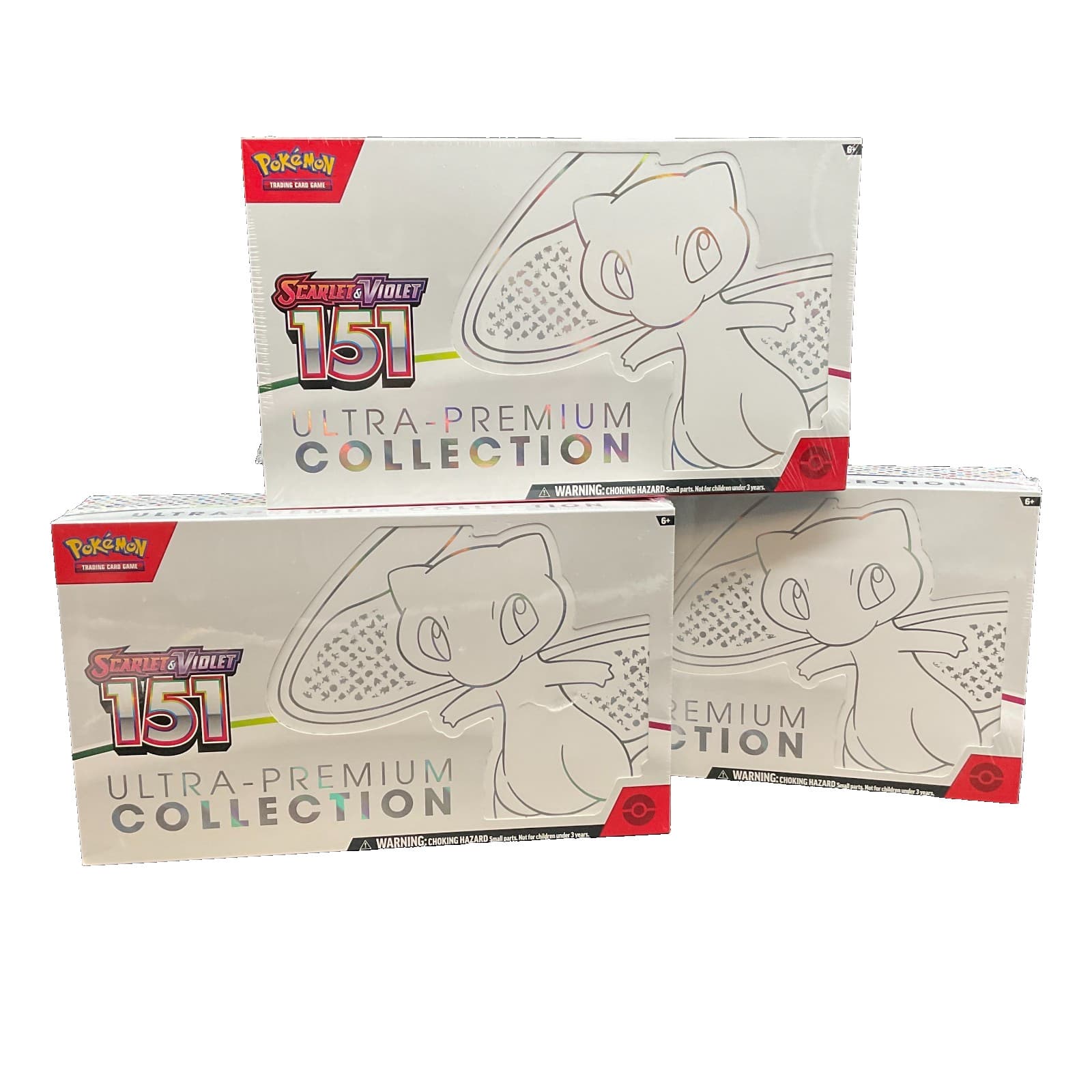 Lot of (3) Pokemon TCG 151 MEW EN Ultra Premium Collection SEALED UPC