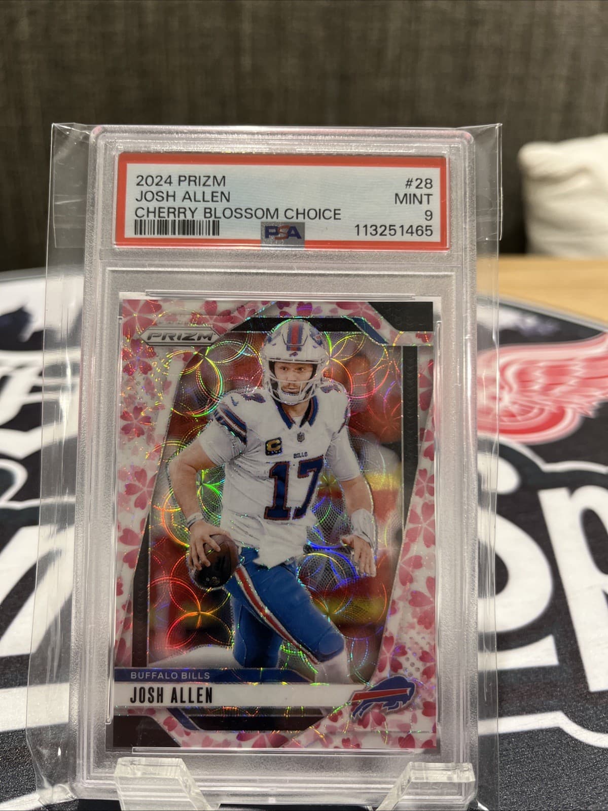 2024 Panini Prizm - Josh Allen #28 Choice Cherry Blossom Prizm /15