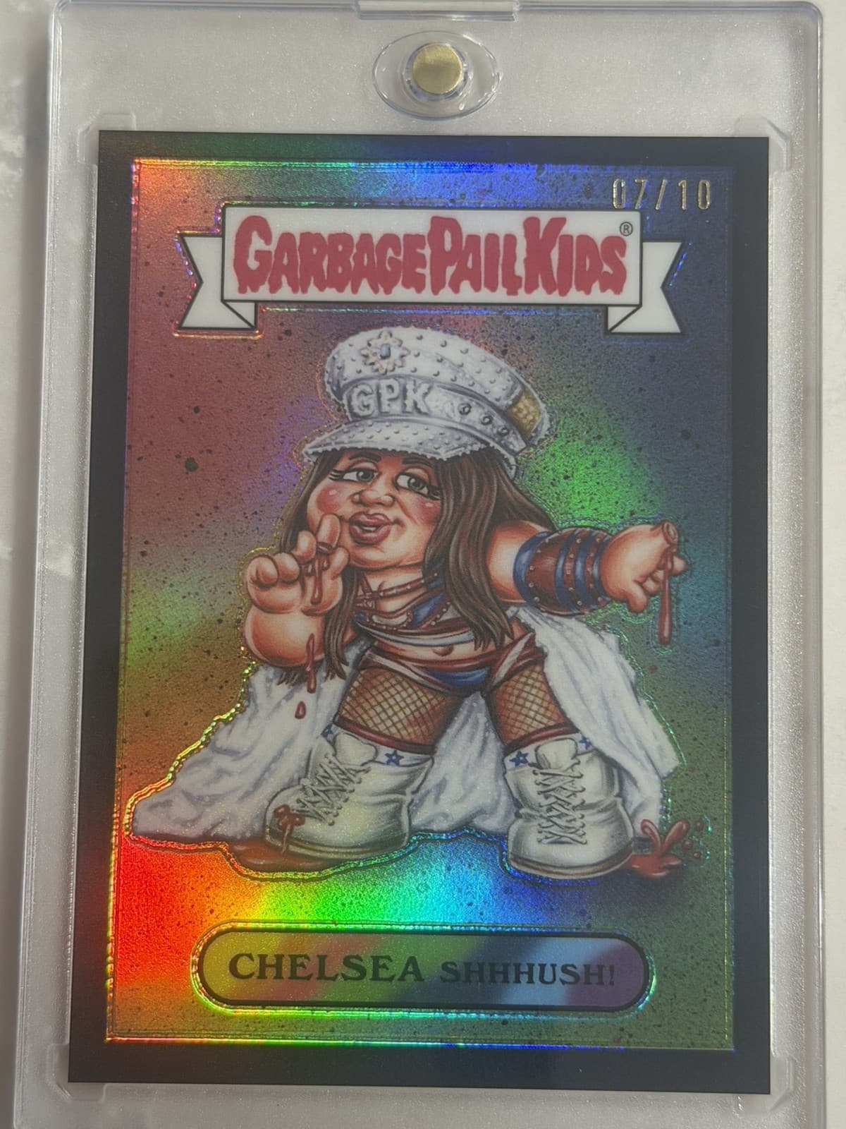 2026 Topps Chrome WWE GARBAGE PAIL KIDS CHELSEA GREEN SHHHUSH! 7/10 CASE HIT 