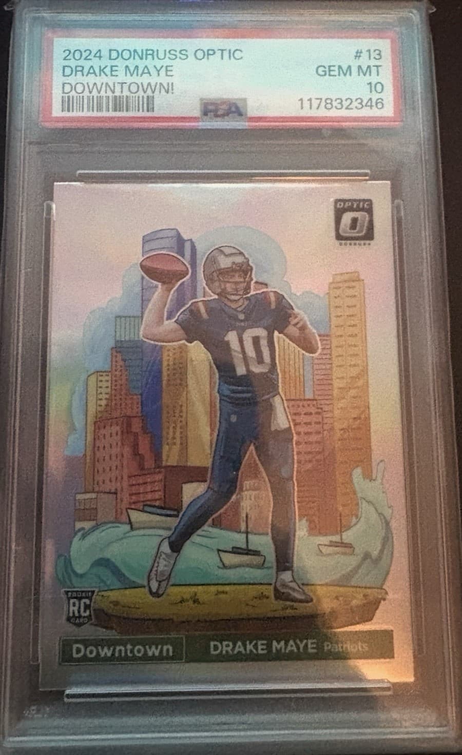 2024 Panini Donruss Optic - Downtown! Drake Maye #13 (RC)