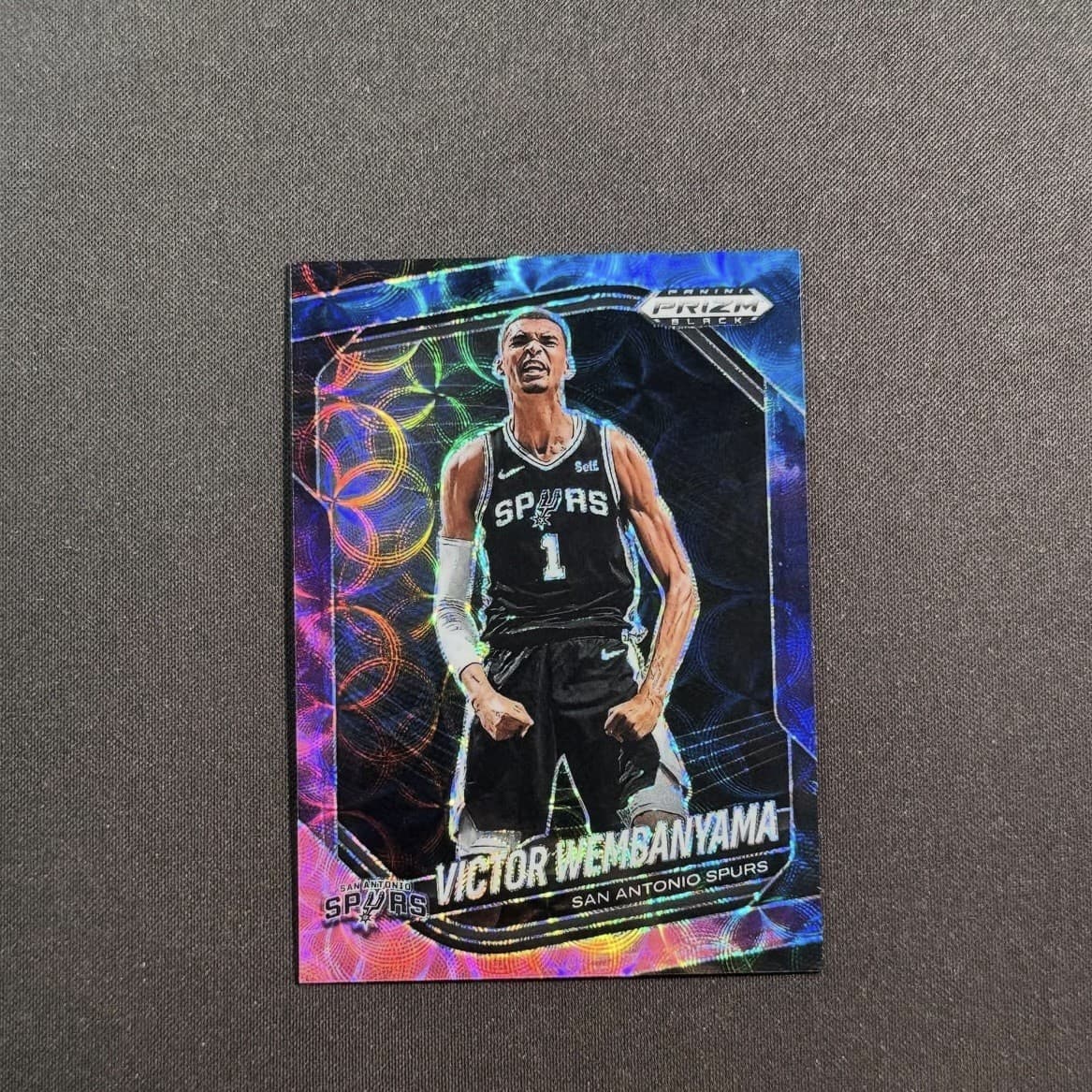 2004 Panini Prizm Black Victor Wembanyama #1 Spurs  /1