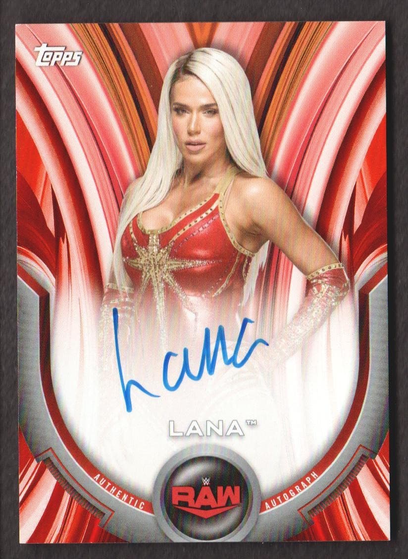 2020 Topps WWE Women's Division Wrestling Autographs Orange #ALN Lana Auto 17/50