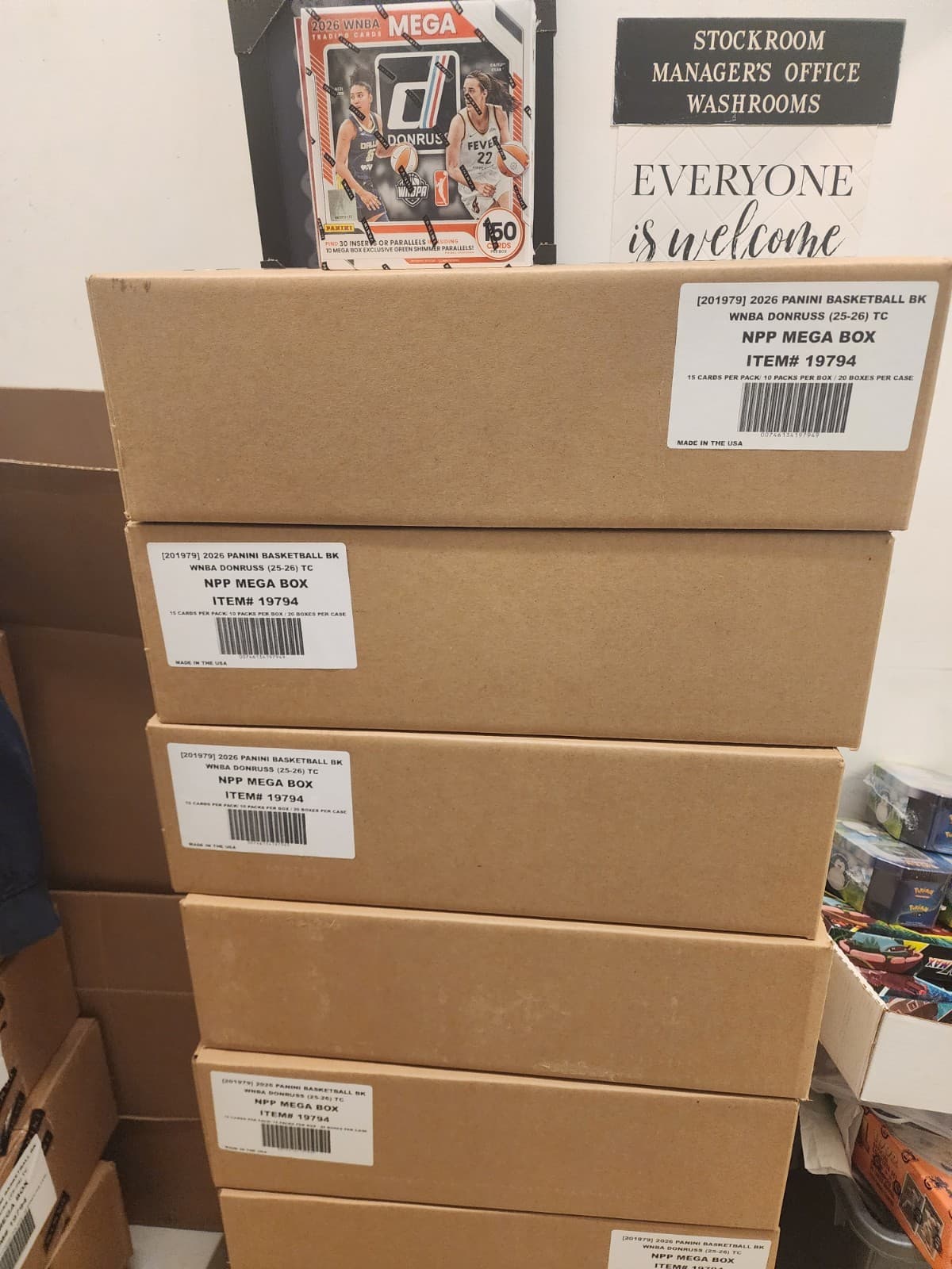 2026 Panini Donruss WNBA  Mega Box Factory Sealed Case (20 Boxes Low Start 1 Day