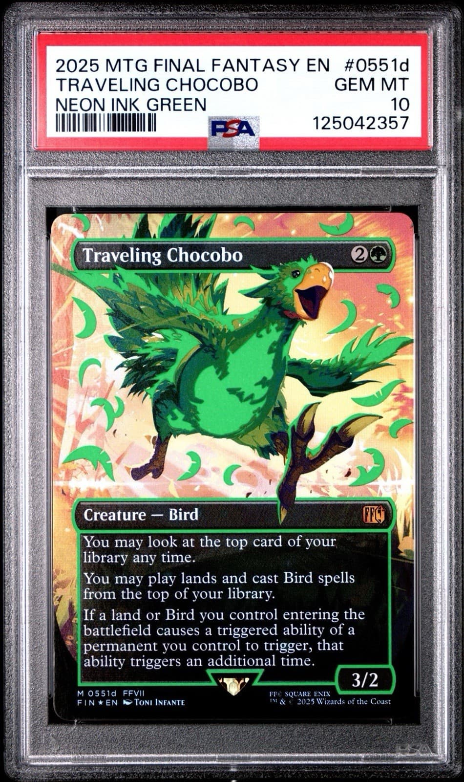 2025 Magic the Gathering Final Fantasy | Colorful Chocobos-Neon Ink Green